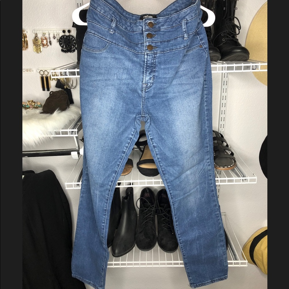 Refuge high waisted skinny jeans
